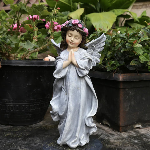 statue ange jardin