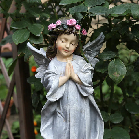 statue ange jardin