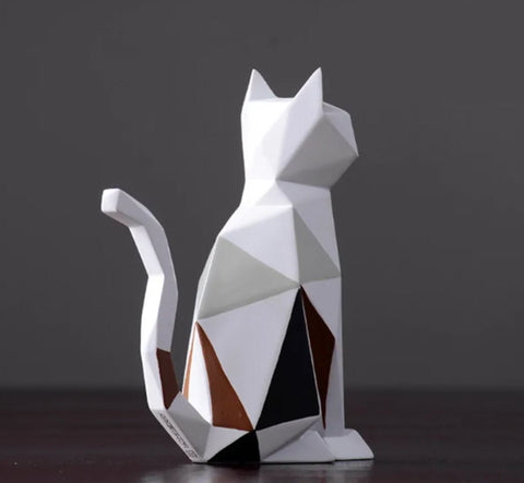 Statua gatto origami 19 cm