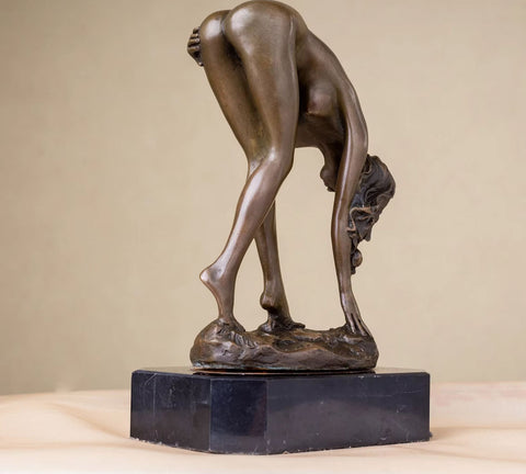 Statua in bronzo di donna nuda 19 cm