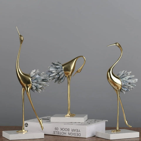 sculpture oiseau metal