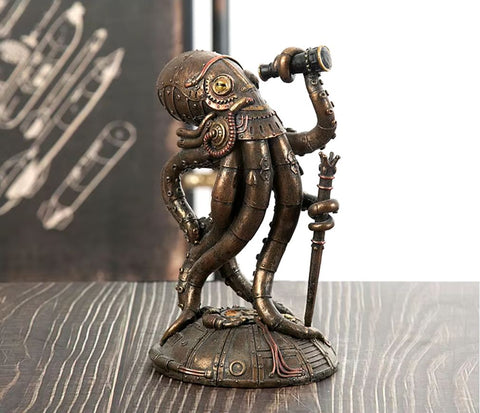 Statua di polpo steampunk 18 cm