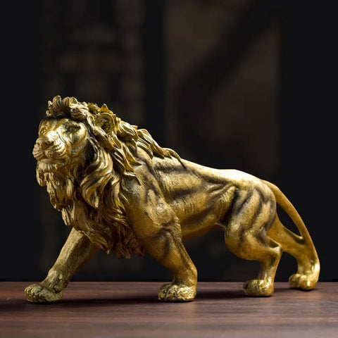 statue lion decoration interieure