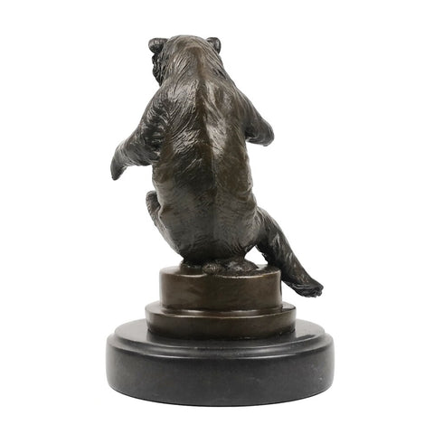 Scultura in bronzo di animali<br> Orso 22 cm