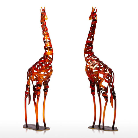 Scultura della giraffa<br> Metallo XXL