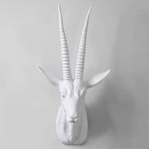 Scultura da parete antilope<br> Decorazione murale per camera da letto