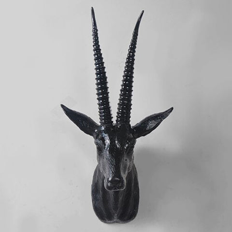 Scultura da parete antilope<br> Decorazione murale per camera da letto