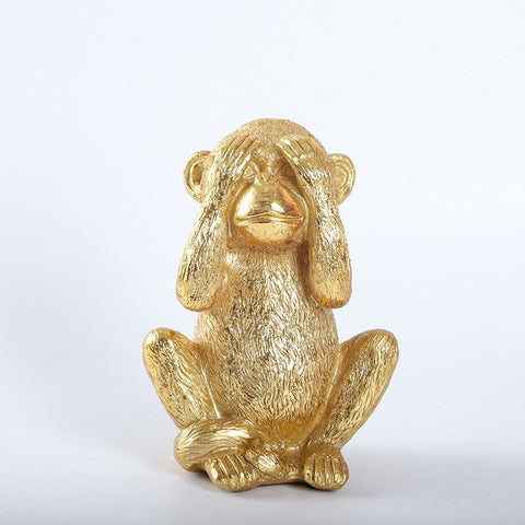 Statua del gorilla<br> Le 3 Scimmie della Saggezza Deco 14 cm