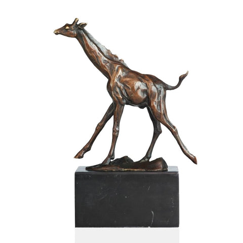 giraffe bronze