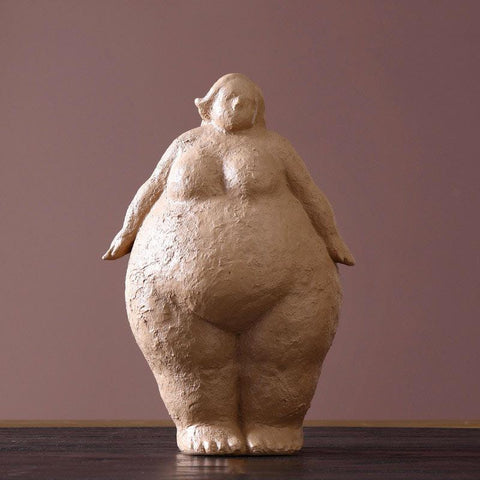 Statua rotonda della donna<br> Argilla 18/27 cm