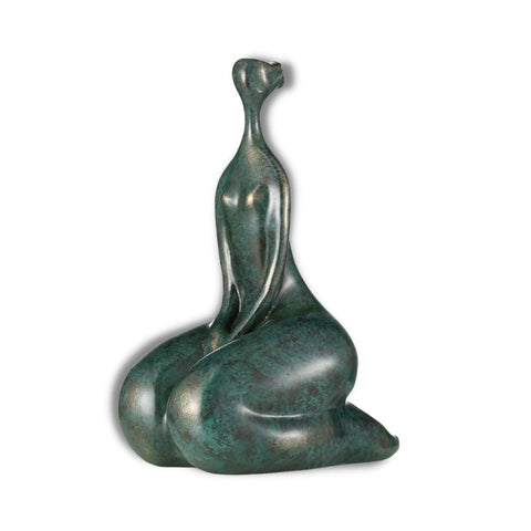 Statua rotonda della donna<br> Seduta Singola 30 cm