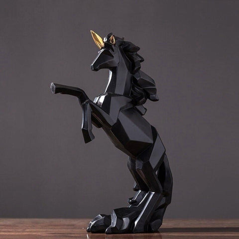 Statua del cavallo<br> Unicorno origami