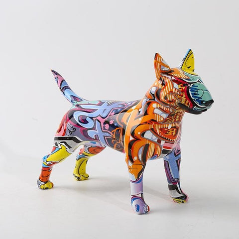 statuette bull terrier